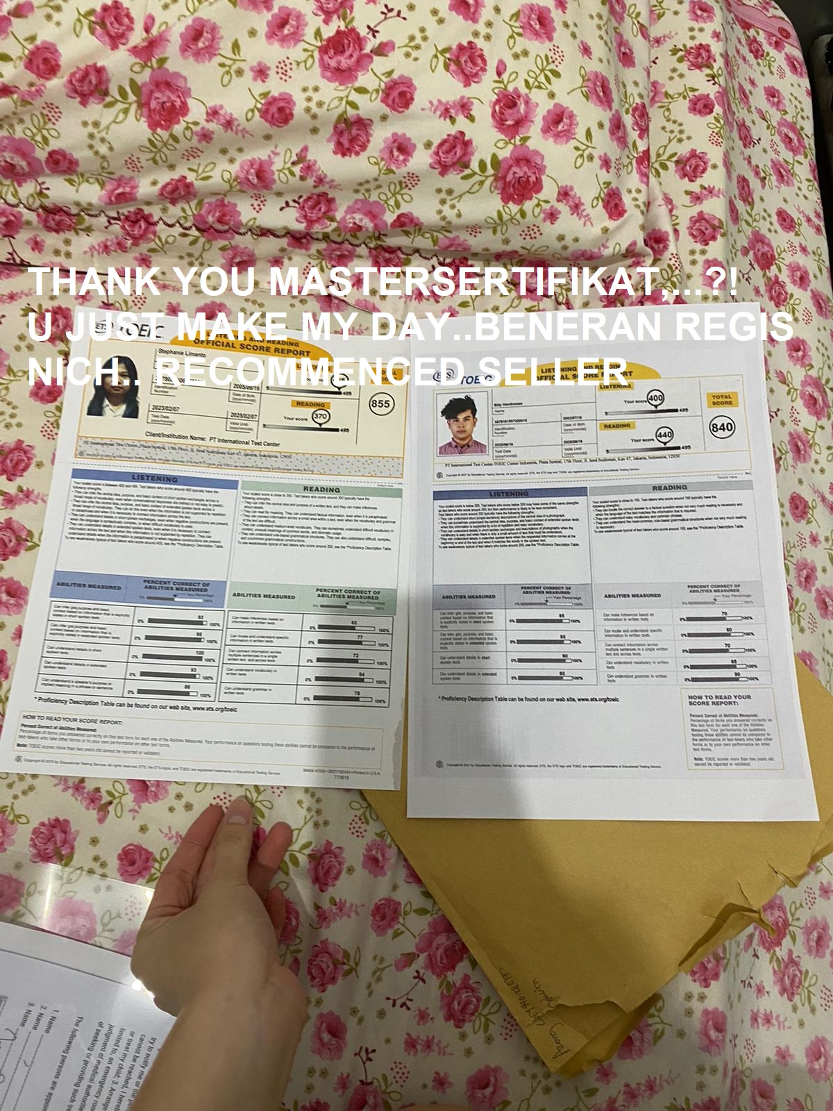 TESTI TOEIC TESTI TOEIC
